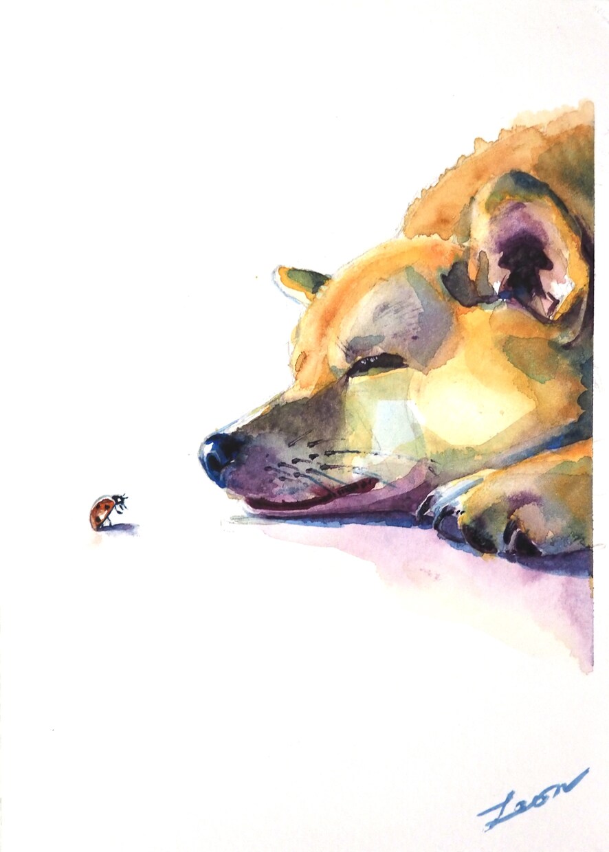 ペットの手描きイラストをお描きします 思い出・プレゼントにどうぞ【現物&データ】 イメージ3