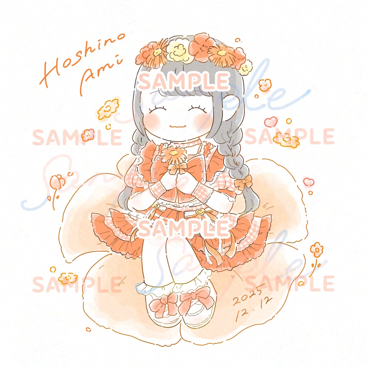 自分や推しの生誕に✦₊ゆるふわイラストお描きします 1人用♡ ご自身のイベントのグッズや推しへのプレゼントに♪ イメージ1