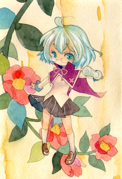 【年賀ハガキにできます】コミック系水彩画描きます。 イメージ1