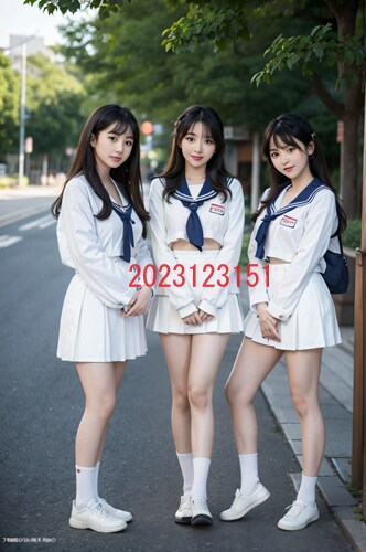 AIで作成した女子高生の集合写真を販売します 実写では撮影、商用利用が難しい女子高生の集合写真販売 イメージ2