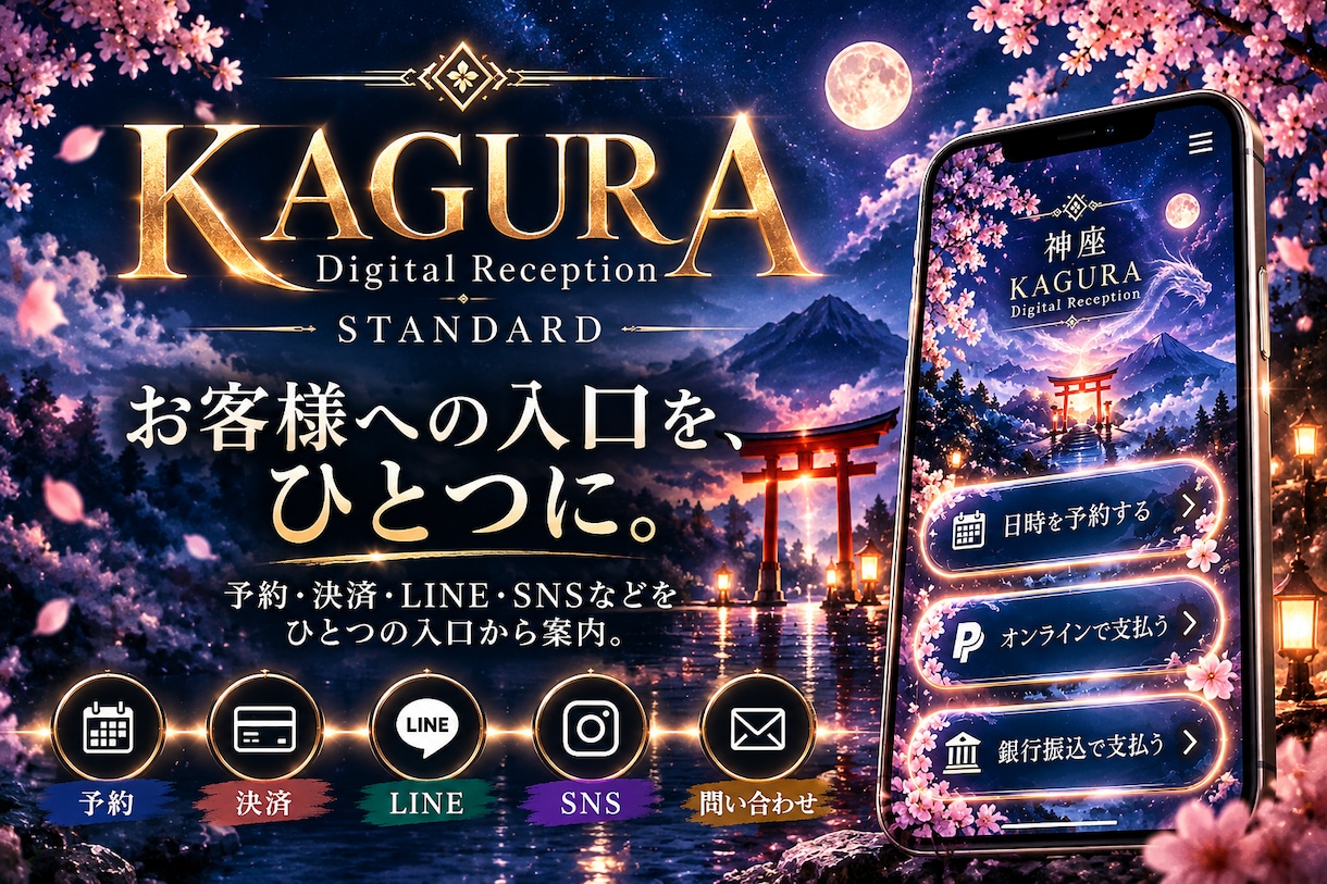 バラバラな案内導線をひとつにまとめます お客様を迷わせない、あなたのデジタル受付 イメージ1