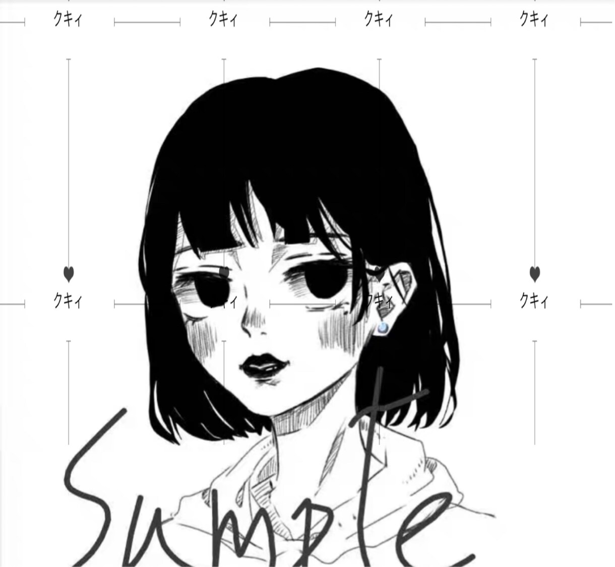 ペア画・似顔絵をお作りいまします 白黒の個性溢れるクールなアイコンいかがですか！ペア画も可能！ イメージ3