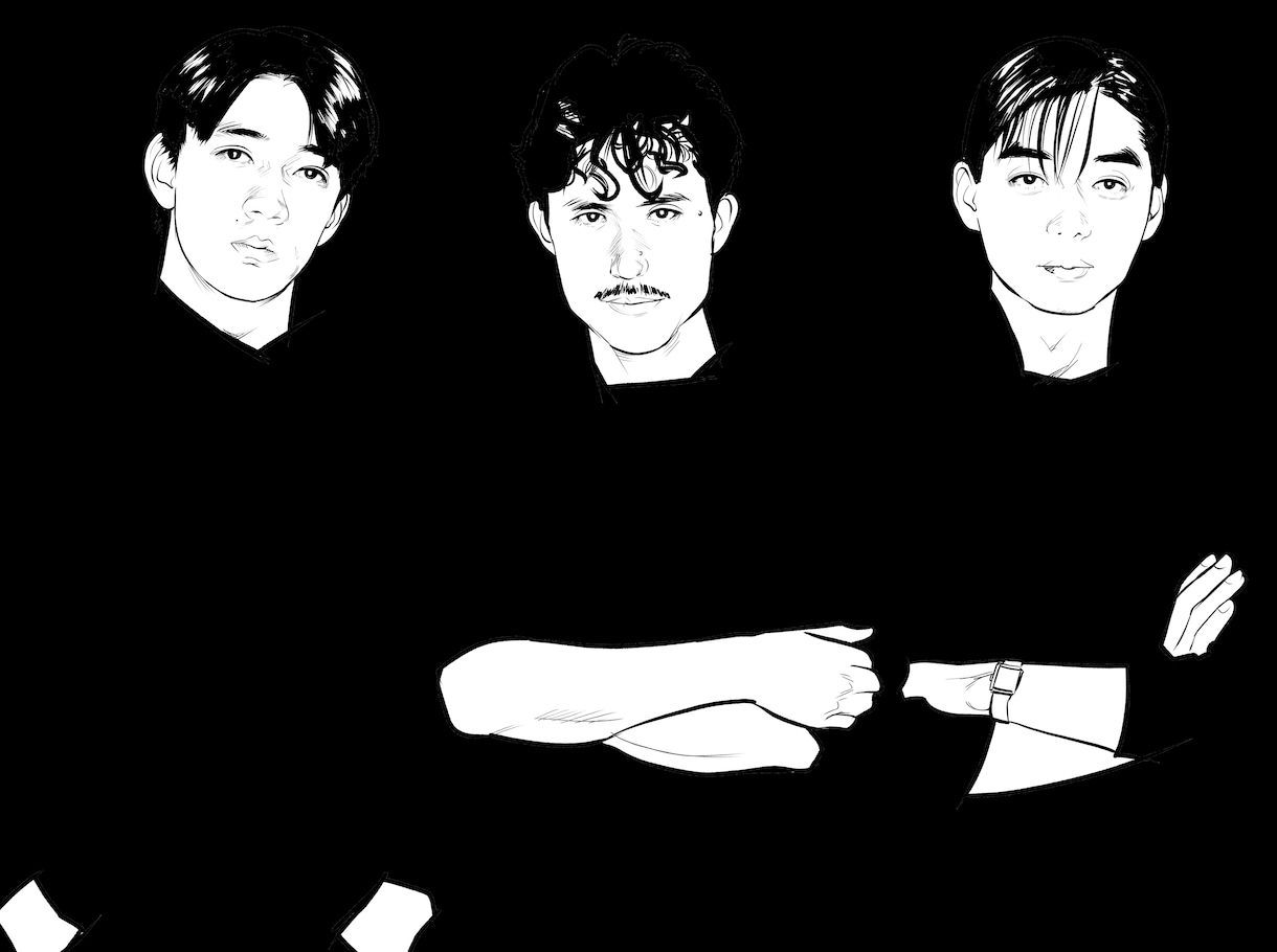 一色の線画似顔絵描きます 線の色は黒以外も可。背景の塗りも白以外可。 イメージ9