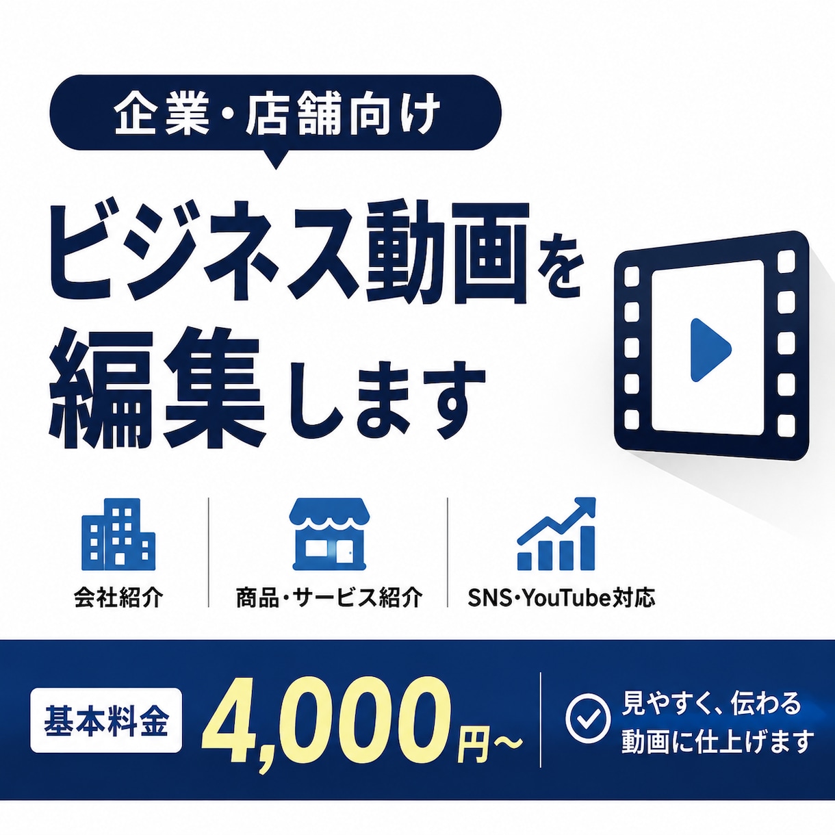 企業・店舗向けの動画を丁寧に編集します 商品・サービスの魅力が伝わる動画に仕上げます イメージ1