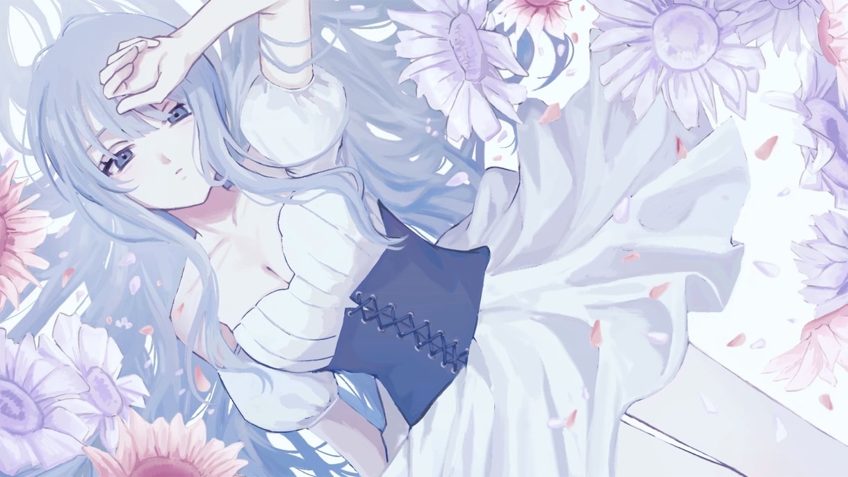 厚塗りで雰囲気のあるイラストを描きます 厚塗りが好きな方、可愛いからかっこいいまで承ります！ イメージ7