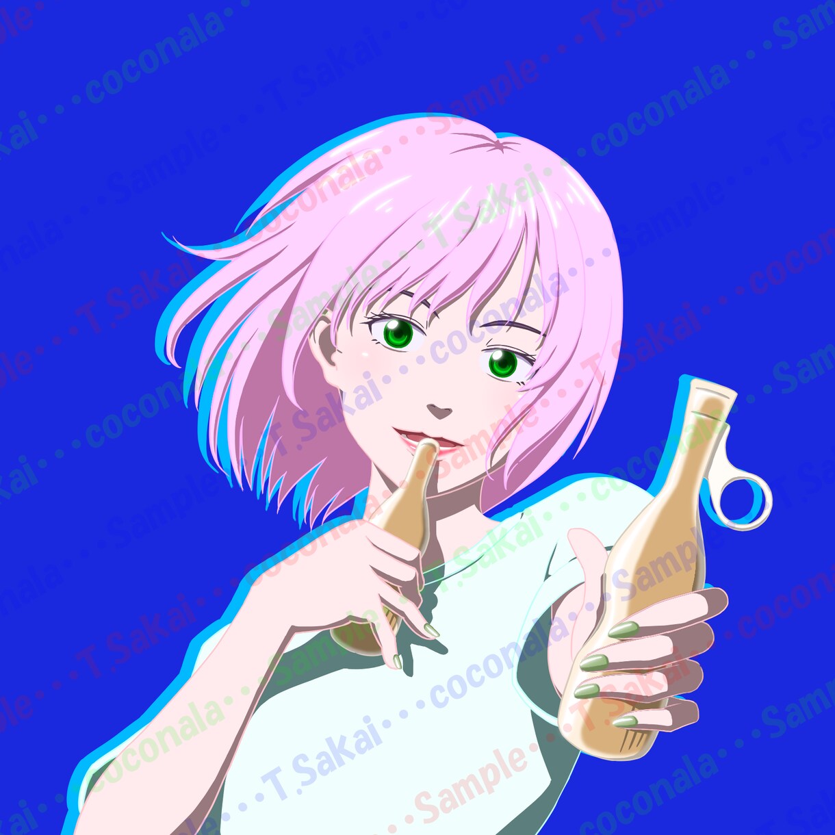 シンプルなアニメ調のSNSアイコン制作します 商用利用OK！無料修正・ラフ提案は無制限！ イメージ1