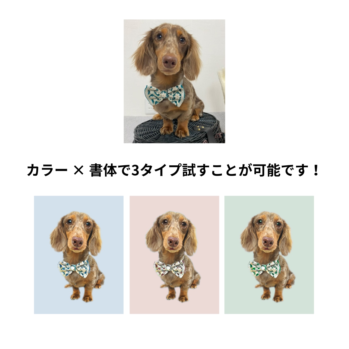 亡くなった愛犬、猫、ペットの似顔絵アートを作ります 写真1枚から本格キャンバスに。虹の橋の子の思い出を形に。 イメージ8