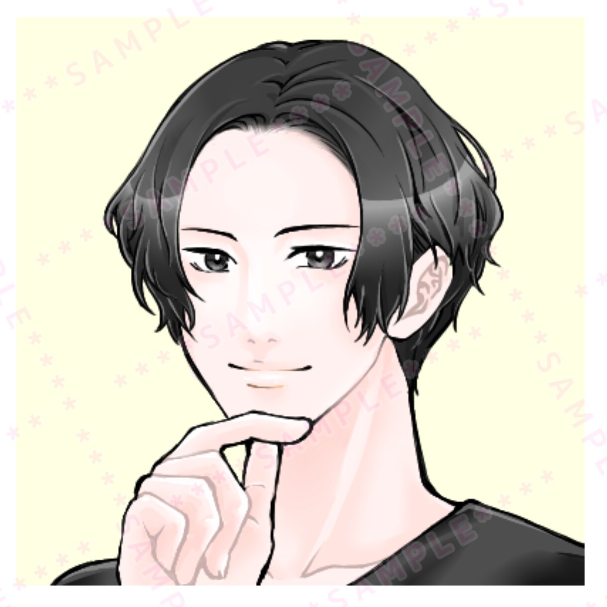 男性向け！仕事につながるシンプルなアイコン描きます 副業・ビジネスでお困りの方に/X等のSNS/名刺 イメージ4
