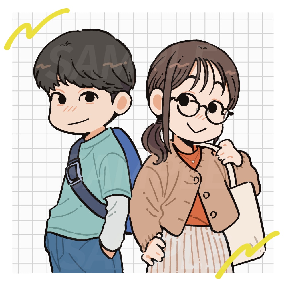 暖かみのある、ポップなイラストお描きします 表情豊かでいきいきと！目を惹くデフォルメイラスト◎ イメージ1