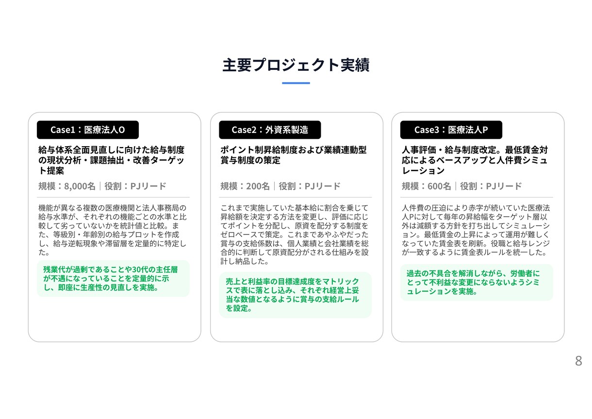 給与制度改定の新旧年収シミュレーションを代行します 最短1週。給与制度移行時の総額人件費を可視化します イメージ8