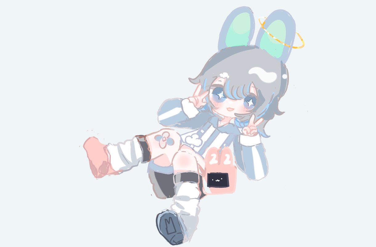3.5頭身の可愛いイラスト制作します シンプルでかわいいイラストが得意です イメージ1