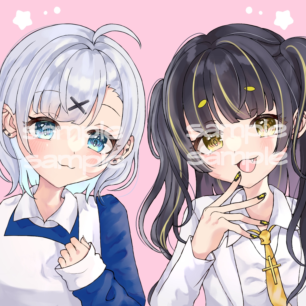 SNSで使用できるアイコン等イラスト作成します 用途に合わせて対応します！お気軽にご相談ください♩ イメージ7