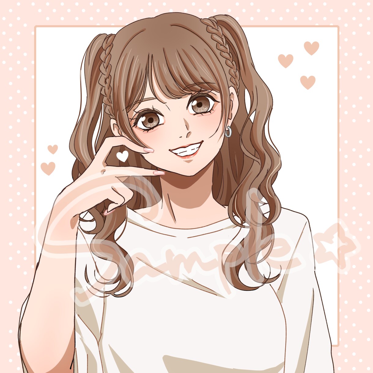 可愛い女の子のイラストお描きします 可愛い女の子イラスト アイコン、夢女子さん向け、創作対応◎ イメージ2