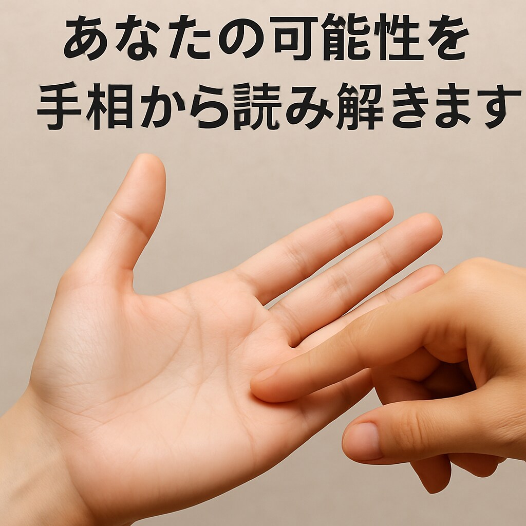 画像付き鑑定 あなたの可能性を手相から読み解きます 手相から性格や強みを丁寧に読み解きお伝えします イメージ1
