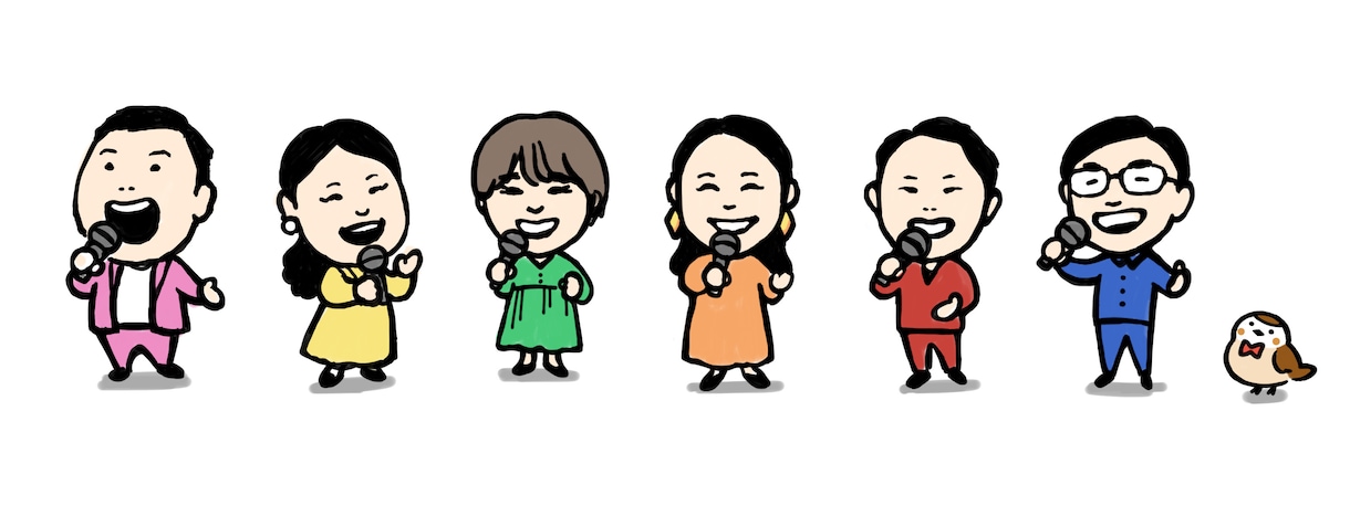 写真から親しみやすい似顔絵イラストをお描きします ゆるくてかわいい、キャラクター感のある似顔絵に仕上げます。 イメージ6