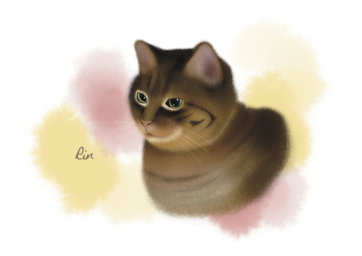 ペット◆あったかくてやさしいふわふわ似顔絵描きます 大切なペットのお写真イラストにいたします イメージ10