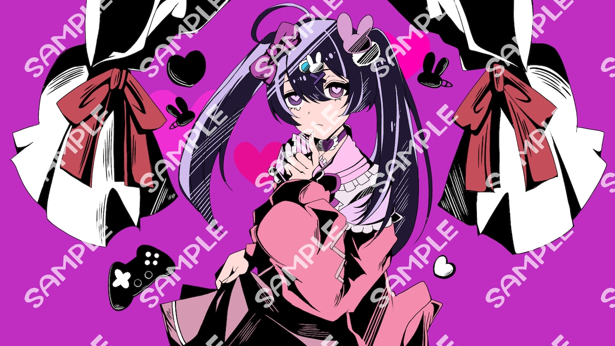 歌みたサムネやアイコンに使える1枚絵描きます VTuberさんやVライバーさん向け！ イメージ4