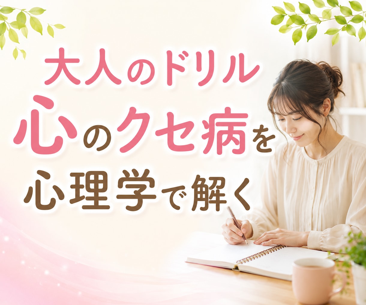 毎月大人のドリルで心のクセ病を心理学でひも解きます 生きづらさや起業の悩みを自己分析｜解決方法・心理学も学べます イメージ1