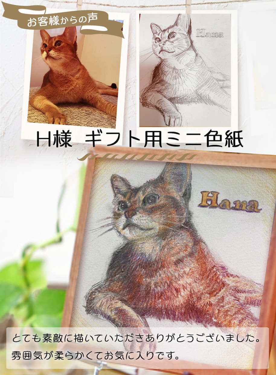 写真から似顔絵色紙お描きします 【似顔絵師の経験有】イラストレーター兼デザイナーの似顔絵色紙 イメージ4