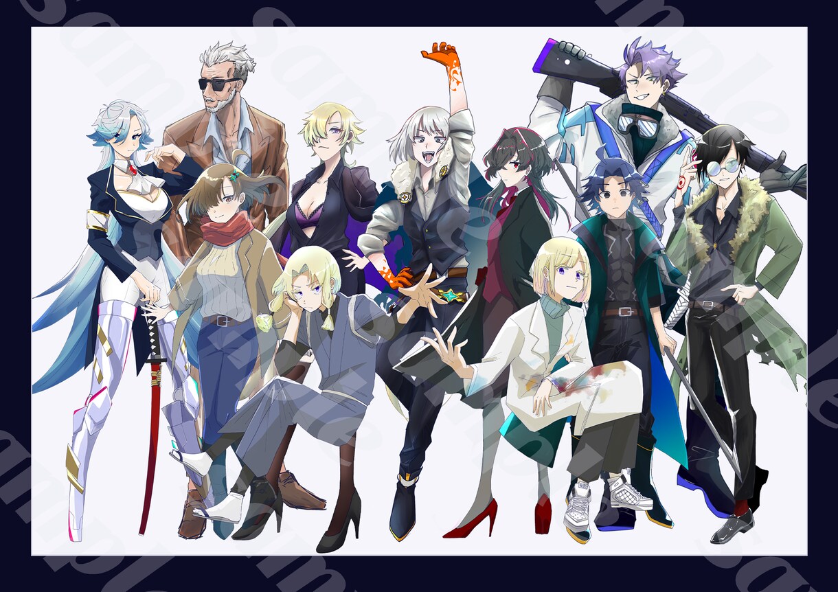 アニメ塗りのイラスト作成承ります 【アニメ塗り】TRPG探索者のイラスト・立ち絵などに！ イメージ3