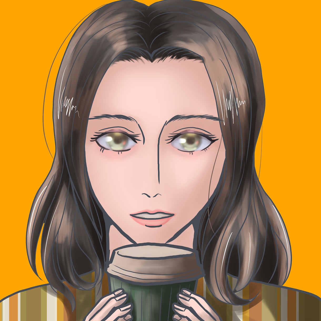 SNS用の似顔絵、写真からイケメンや美女に描きます 顔を出すのは恥ずかしい…それなら絵で理想の自分を手に入れよう イメージ3
