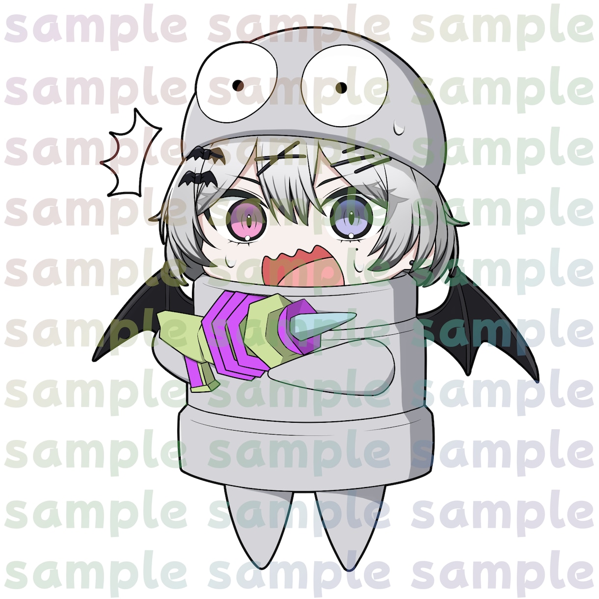 ミニキャラのイラスト描きます SNS、サムネ、グッズ用などかわいいミニキャラ描きます！① イメージ8