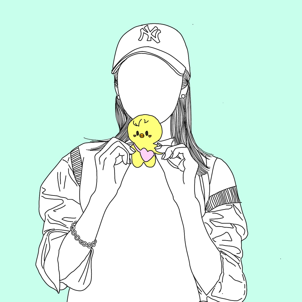 オシャレ✖️印象に残る線画アイコン描きます 元ブライダル販売員による丁寧なご要望の汲み取り♩ イメージ2