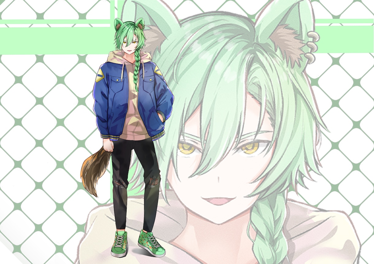 配信用、Vtuber、等身イラストの立ち絵描きます TRPG、ゲーム、IRIAM用の可愛いキャラ制作します イメージ4