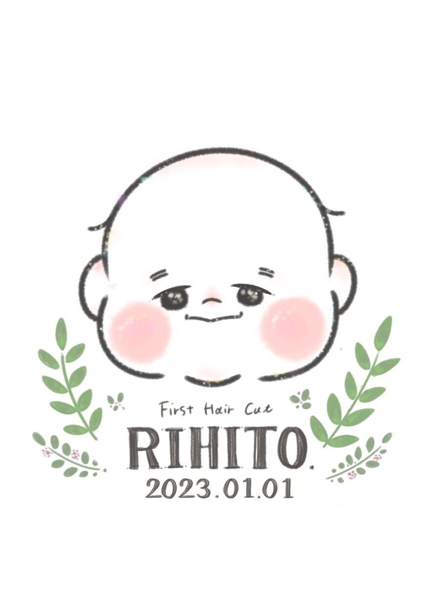 ファーストヘアカットお子様のかわいい瞬間描きます かわいい瞬間をご自宅用や、大切な方へのプレゼントに！！ イメージ2