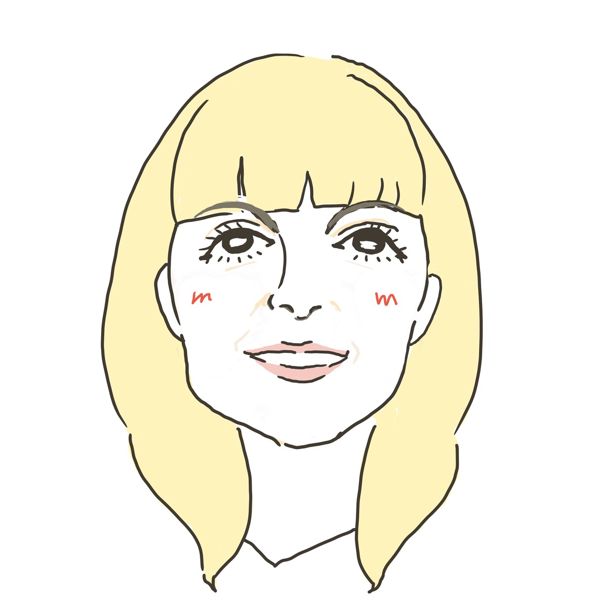 名刺や資料に載せやすいシンプルな似顔絵を描きます 写真は載せたくないけど、顔を覚えて欲しい方に似顔絵がお勧め！ イメージ4