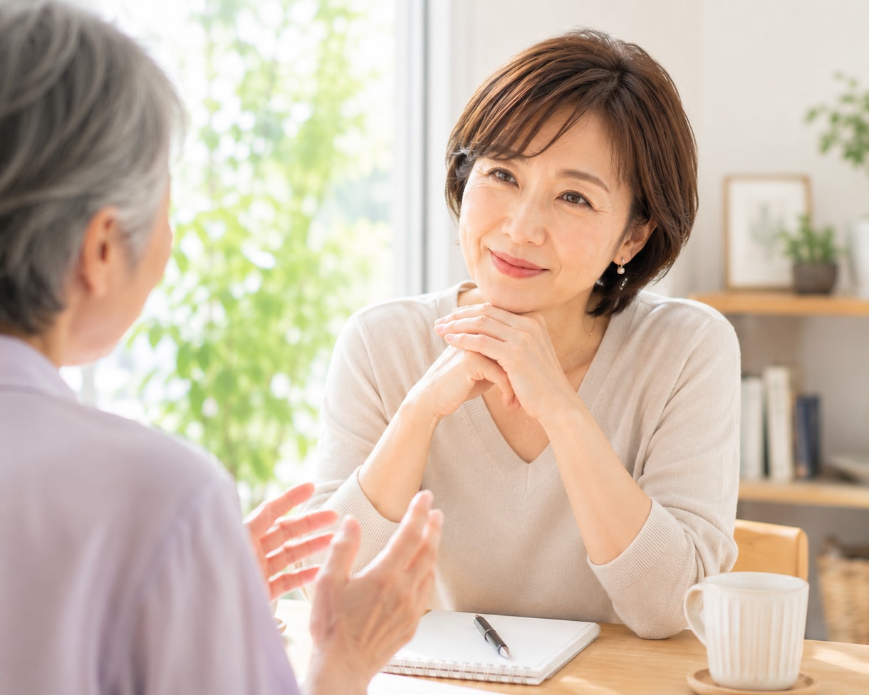 ご年配の方！！暇だと思ったら話し相手になります 家族のこと、介護のこと、将来のことなど イメージ1