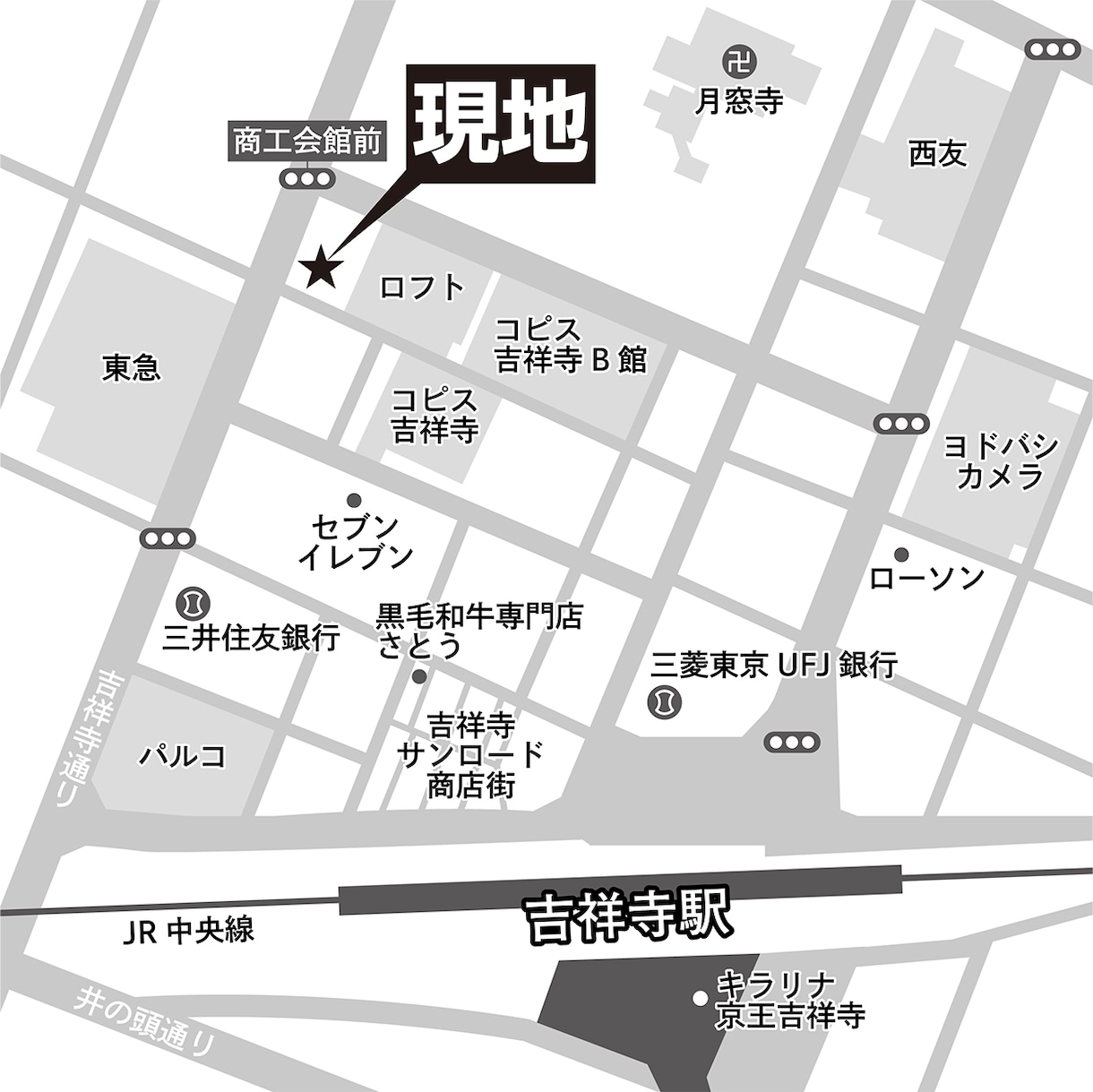 Illustoratorで地図・案内図作成します チラシ・HP・看板等広告制作に！現地案内をスムーズにします！ イメージ2