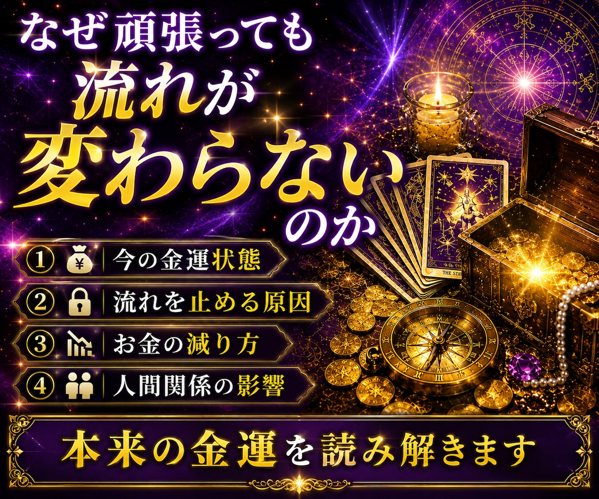 霊感タロットで収入設計を行います 霊感タロット×四柱推命×占星術×姓名判断 イメージ2