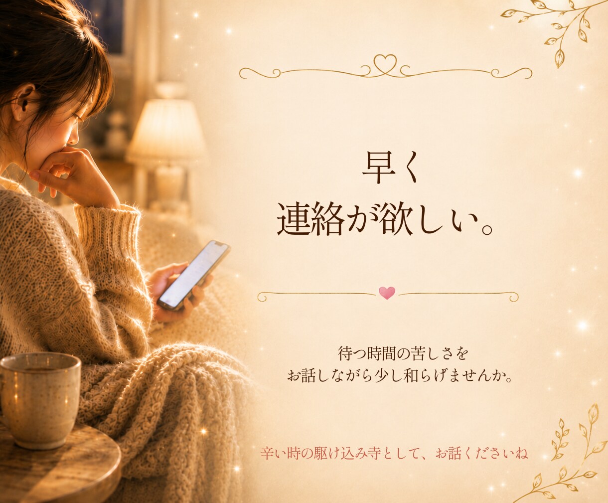 このまま終わっちゃう…？☪️彼の本音を占います 相談実績8000件超✨諦めたくないあなたの気持ち受け止めます イメージ2