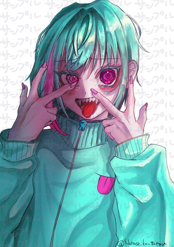 彩度高め・病みかわいい個性派SNSアイコン描きます 相談のみ可能！お気軽にDMにてご相談ください イメージ7