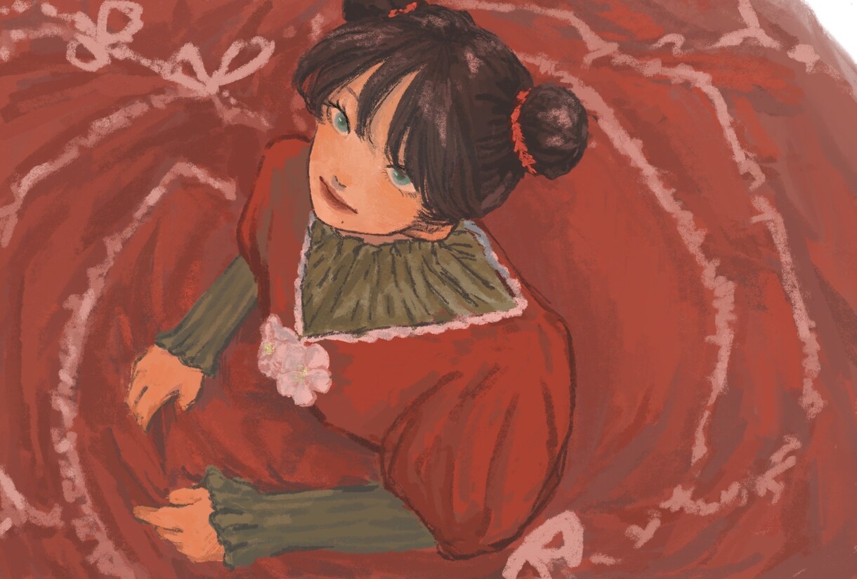 SNSのアイコンやヘッダー制作します 暖かい色味が得意です！似顔絵やかわいいわんちゃん！ イメージ1