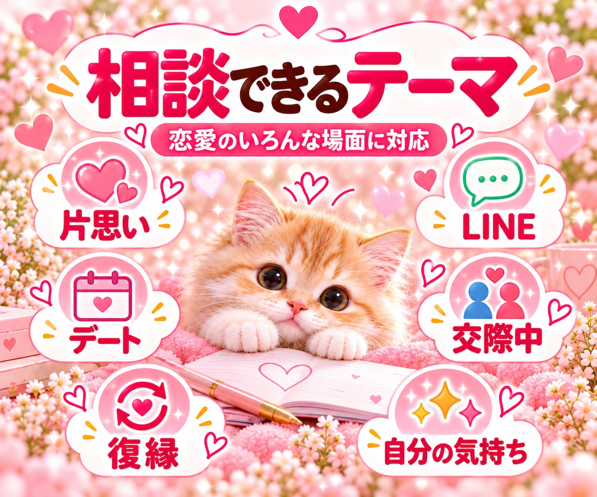 恋愛相談AIで片思い・復縁等の整理方法を届けます LINE返信・デート・交際中・恋人の不安を整理するヒント イメージ7