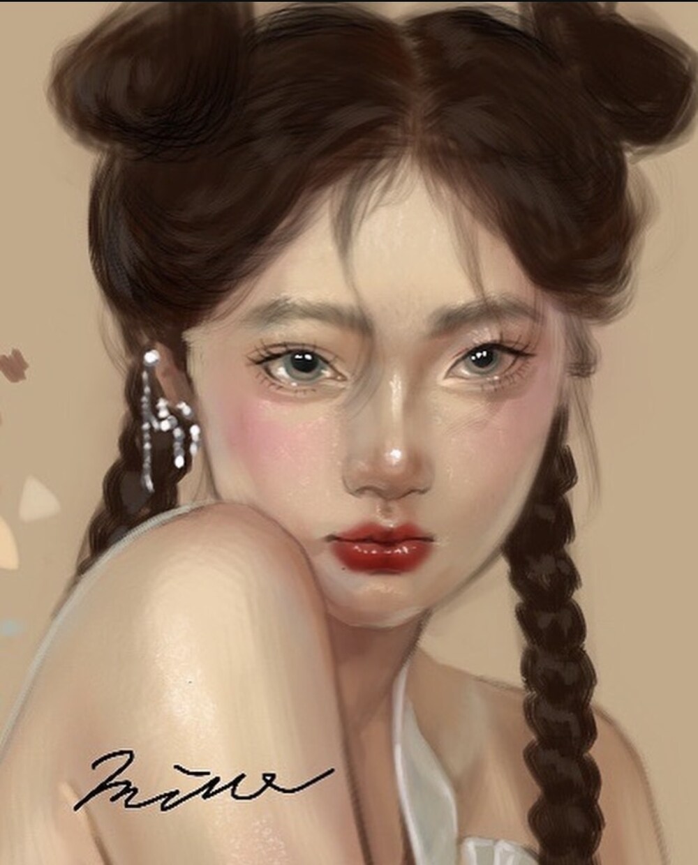 魅力的な似顔絵アイコンイラスト作成します お顔を出したいけど、写真は抵抗あり…って方におすすめ♪ イメージ6