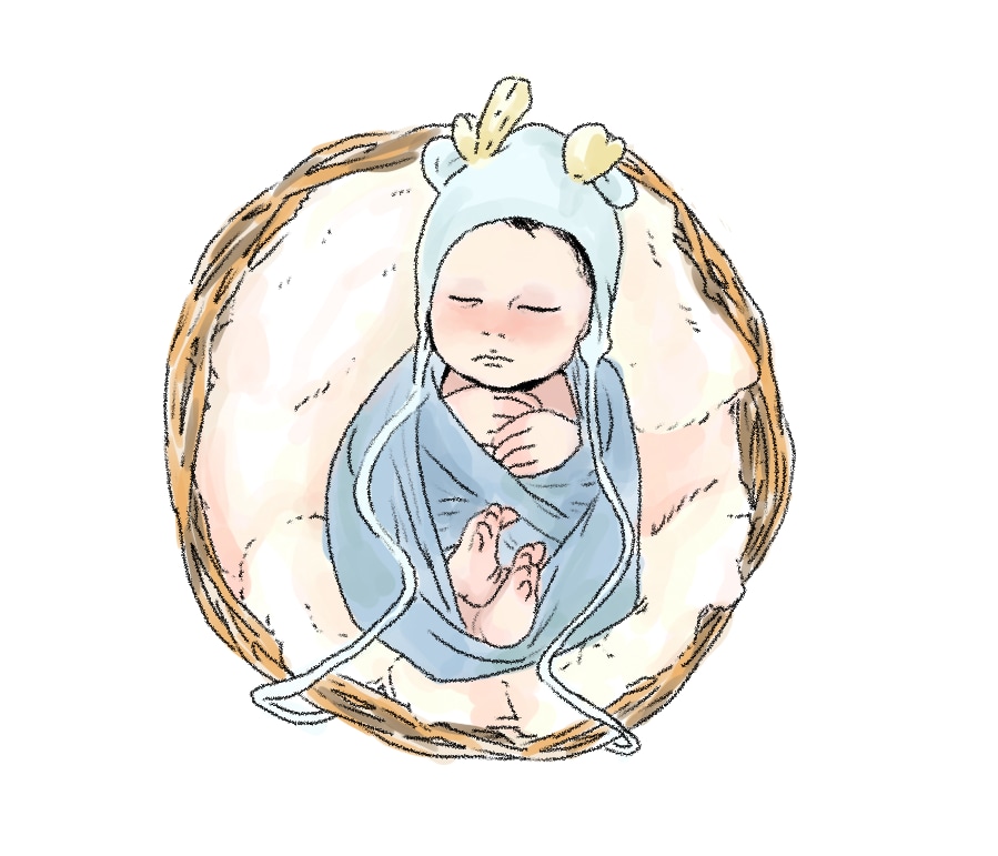 お子様や家族のイラストを描きます ニューボーンフォト、バースデーフォトなど♡ イメージ4
