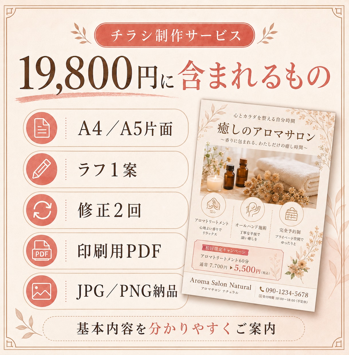 集客チラシ・フライヤーを制作します 店舗・イベント告知に｜原稿整理も相談OK イメージ4