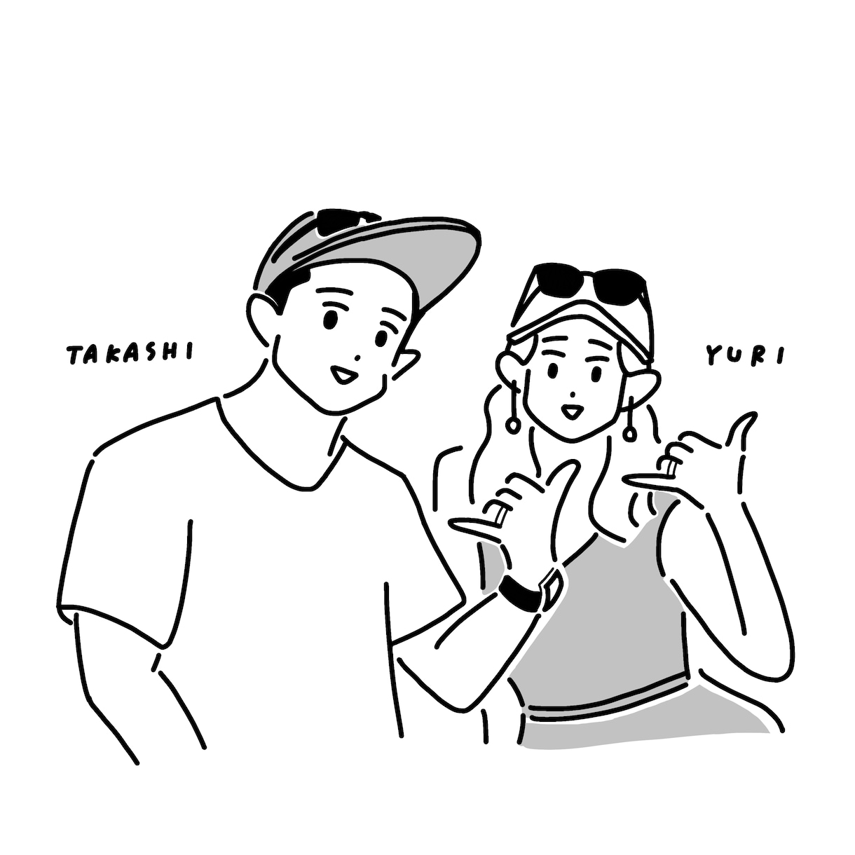 シンプルな似顔絵イラストを制作します 記念日やプレゼントに！思い出の1ページを線画にします！ イメージ8
