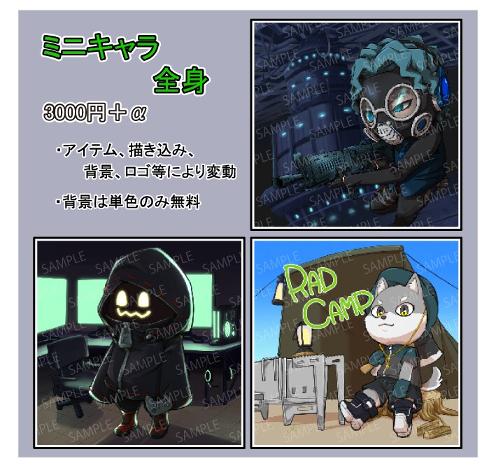 ゆるロボなどのミニキャラアイコン,ヘッダー描きます SNSのアイコンなど個性を出したい方へ イメージ4