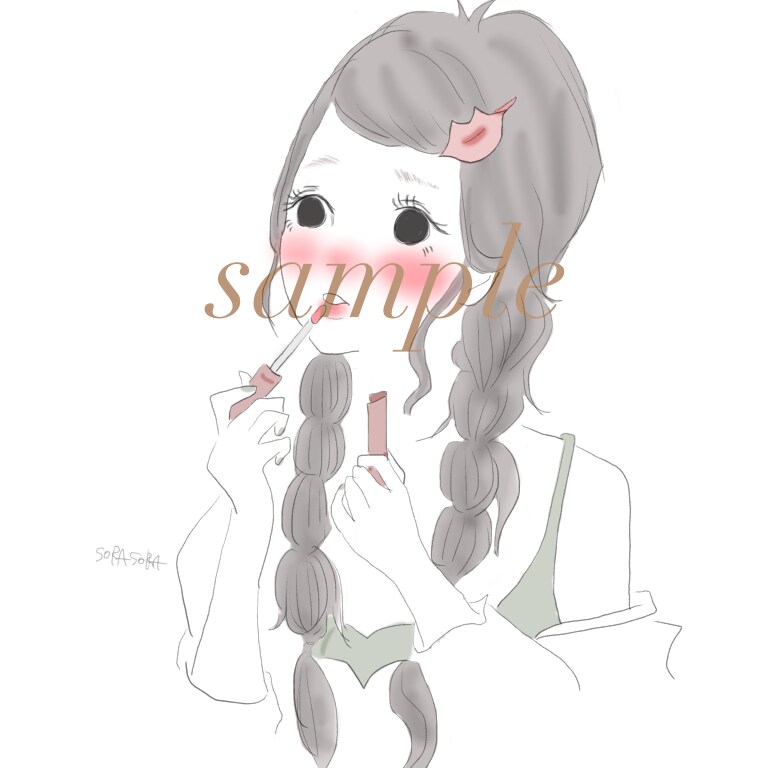 ほんわか私流イラスト描きます ふわふわガールズイラスト得意です イメージ3