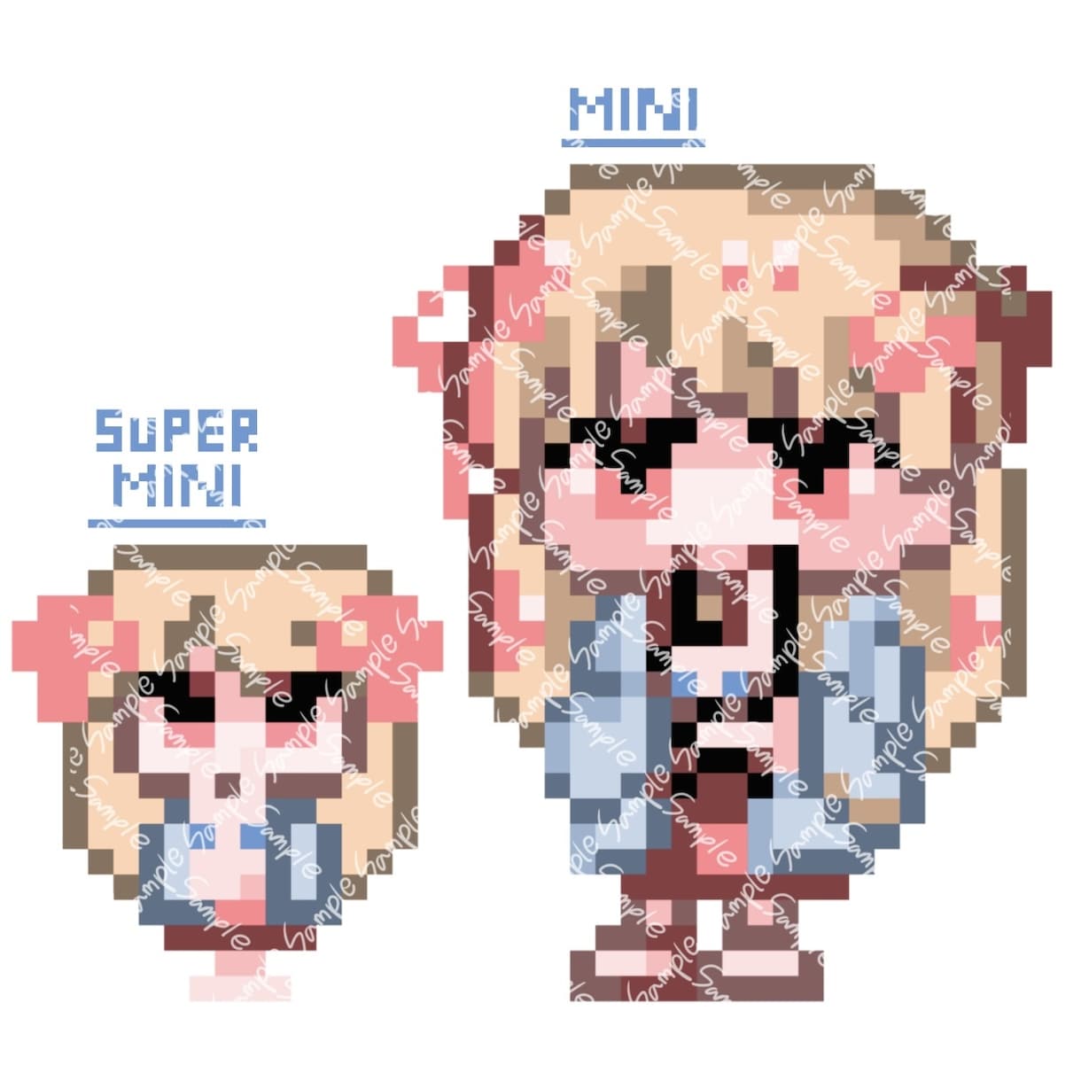 ドットでかわいいミニキャラ描きます 安く早くかわいい！2種のデフォルトレベル選べます！ イメージ2