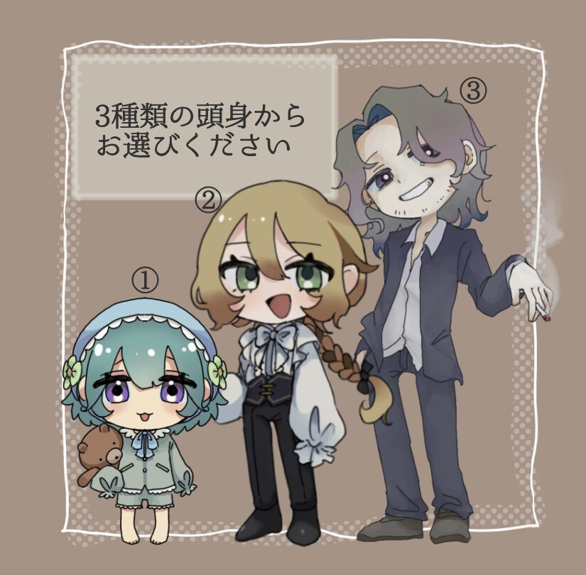 デフォルメ・SDキャラお描きします 色々な頭身のSDキャラをお描きします！ イメージ2