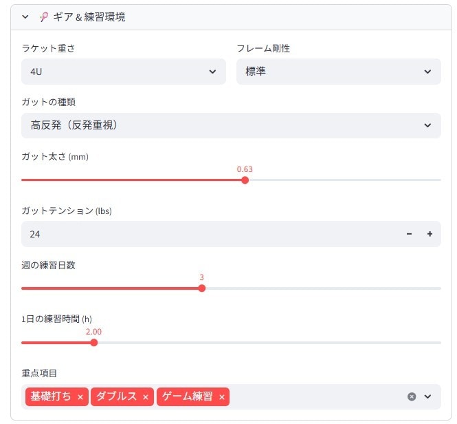 バドミントン悩み解析ツール｜物理で原因を特定します 伸び悩む原因を解析で解明！原因・改善・練習法をレポートで提示 イメージ3