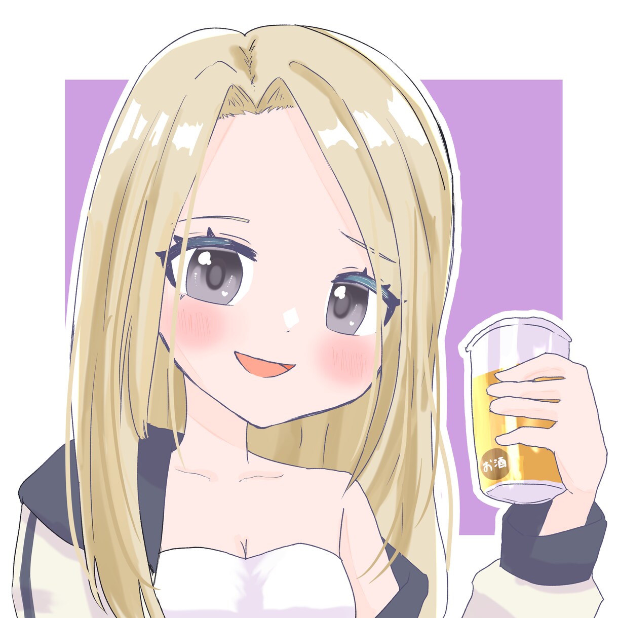 SNS向けのアイコン作成致します 女の子向け作品のような可愛いイラストが得意です！ イメージ4