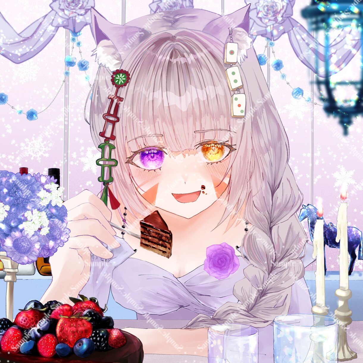 ご要望に合わせて色んなイラスト描きます 一枚絵、配信用イラスト歌ってみたなど。女の子も男の子もOK イメージ5