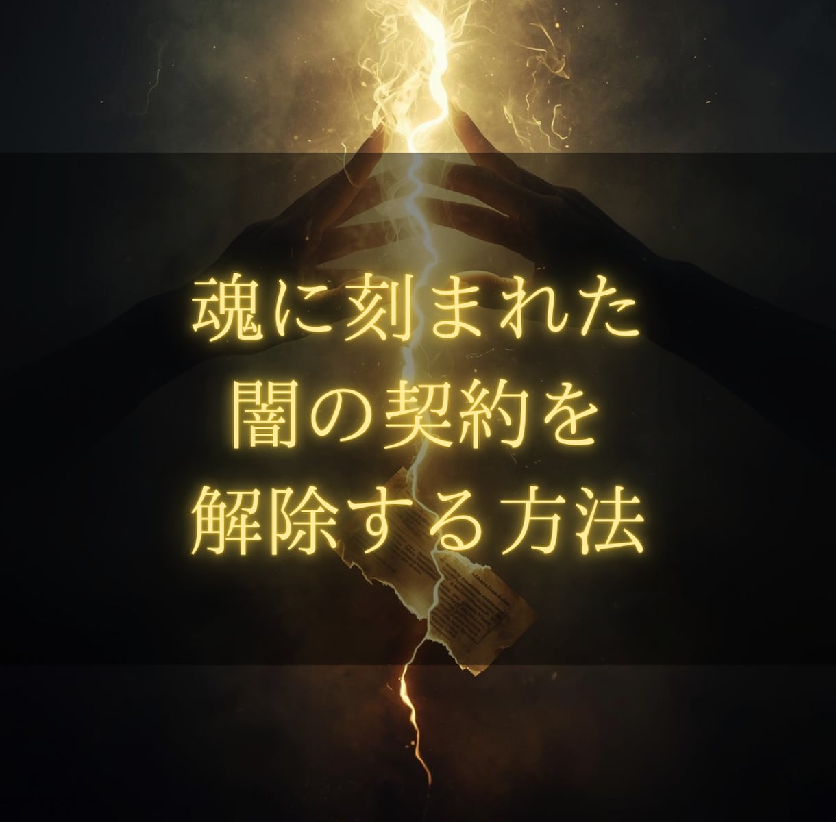 魂に刻まれた闇の契約を解除する方法をお伝えします 辛い経験や他の人よりも苦労されていると感じている方へ イメージ1