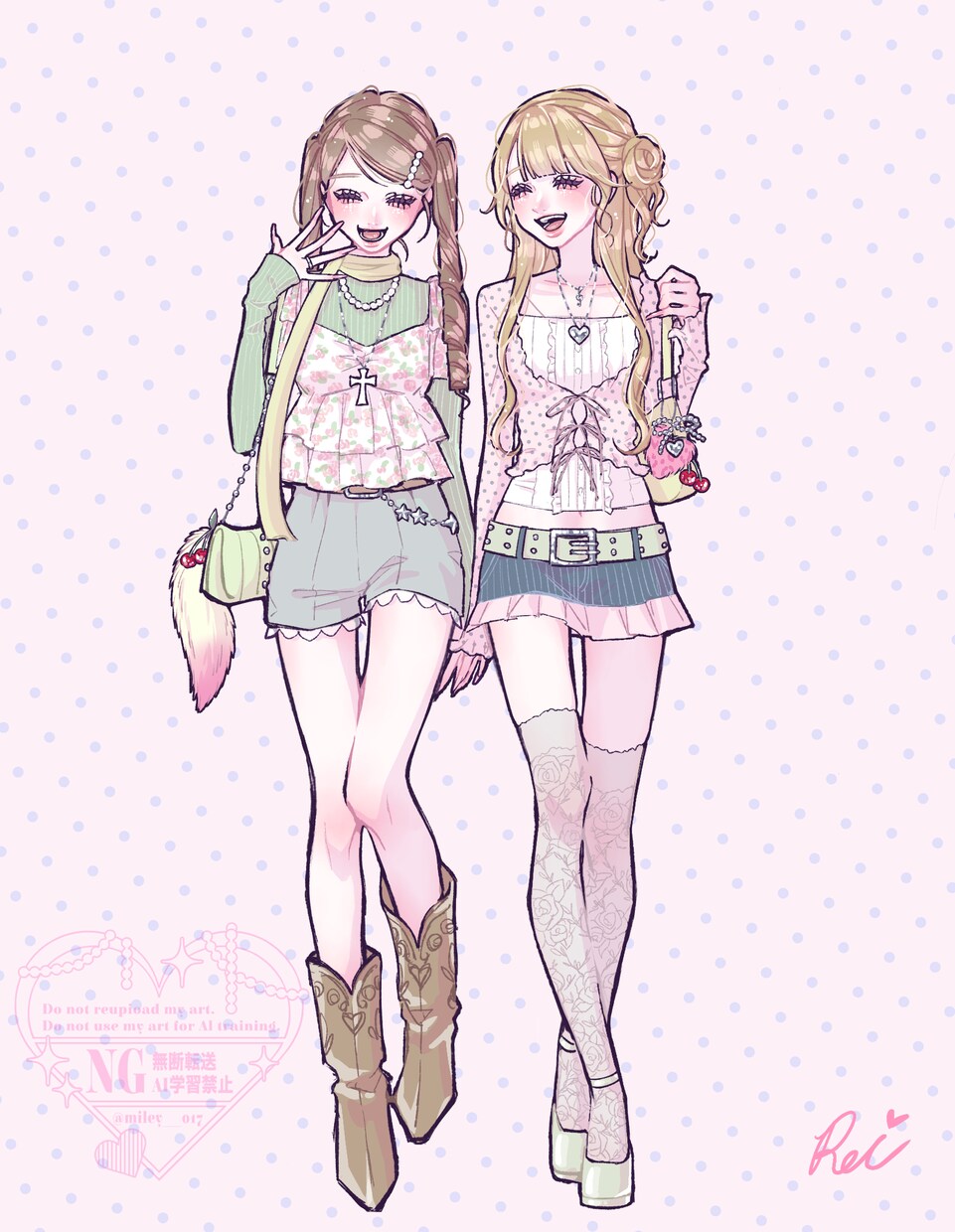 ギャルならお任せ！若者受けなイラストをお描きします 商用◎早期◎あなただけのとびきり可愛いギャルをお届け☆ イメージ3